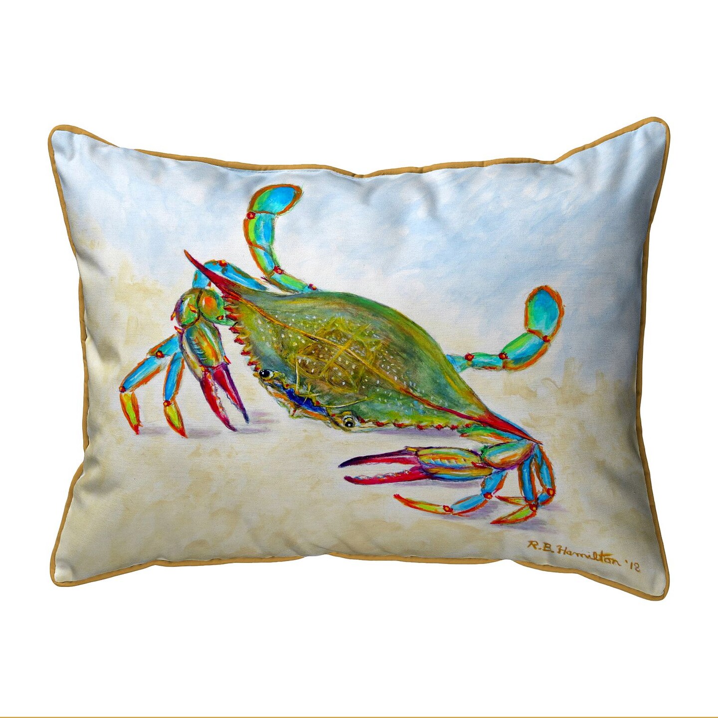 Betsy Drake More Than Blue Extra Large Zippered Pillow 20x24