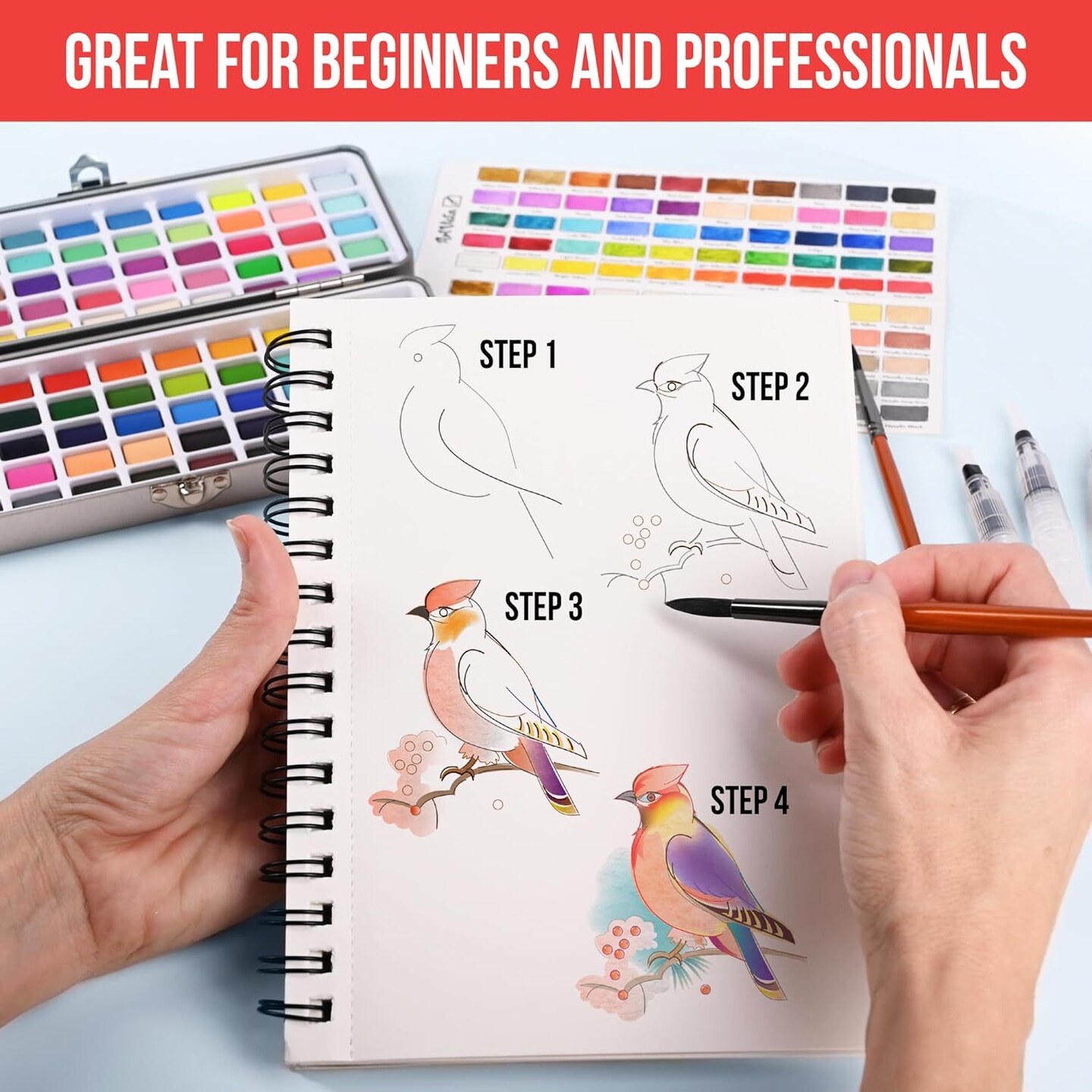 Art Vista Mettalic Watercolor Paint Set
