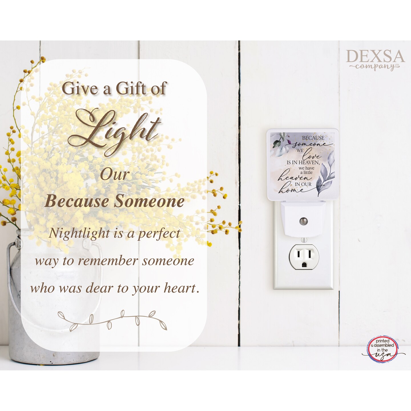 Because Someone We Love LED Night Light