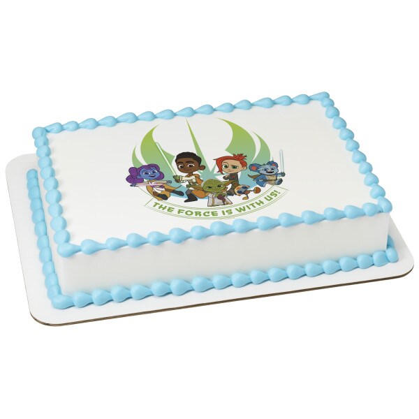 STAR WARS&#x2122; Young Jedi Edible Cake Topper Image 1/4 sheet