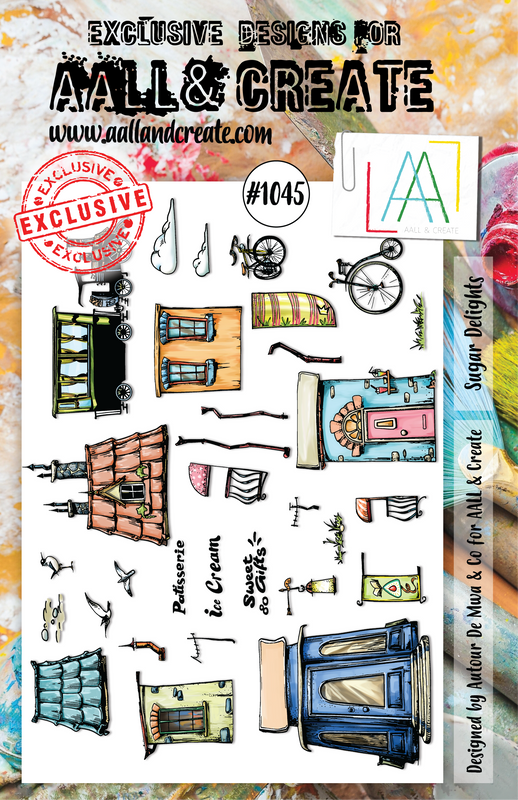 AALL and Create  A5 Stamp Set - #1045 - Sugar Delights