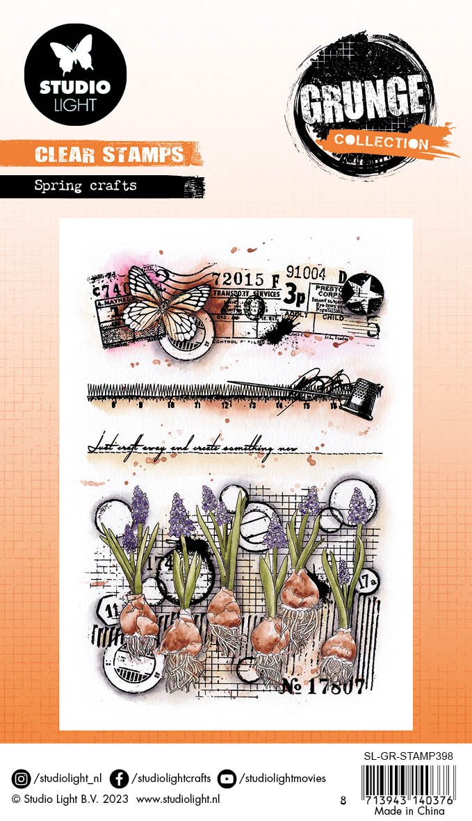 Studio Light SL Clear Stamp Spring Crafts Grunge Collection 89x132x3mm ...