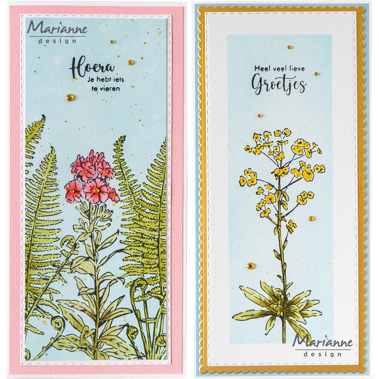 Marianne Design  Clear Stamp - Tiny&#x27;s Borders - Phlox