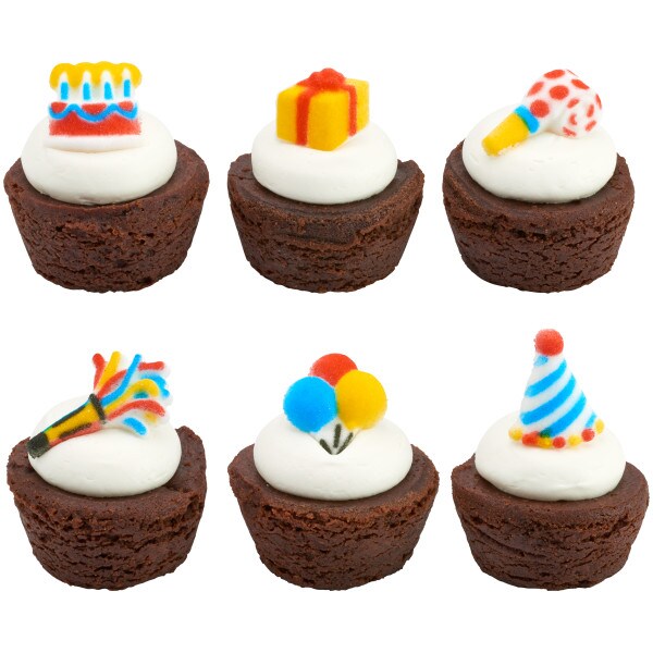 Mini Birthday Assortment Dec-Ons&#xAE; Decorations 12ct