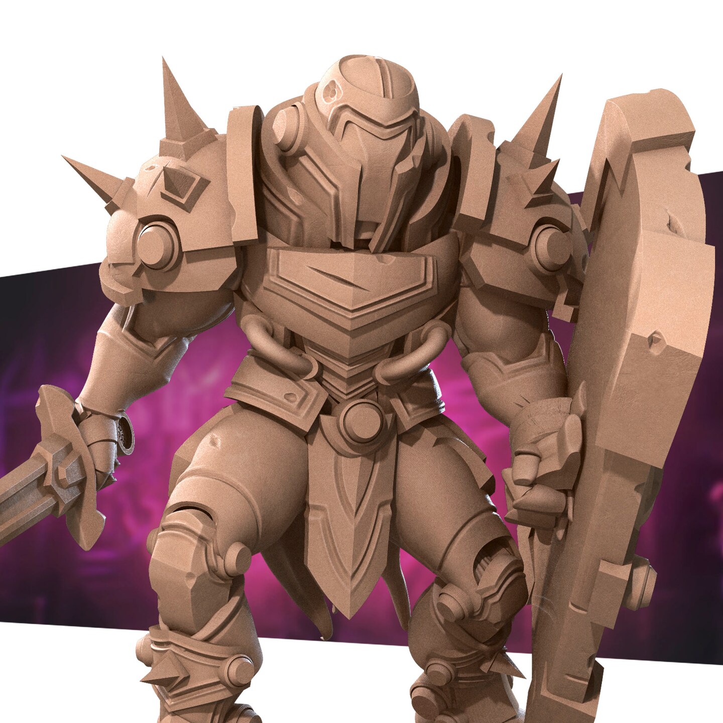 Warrior from Bite the Bullet's Warforged set. Total height apx. 40mm ...