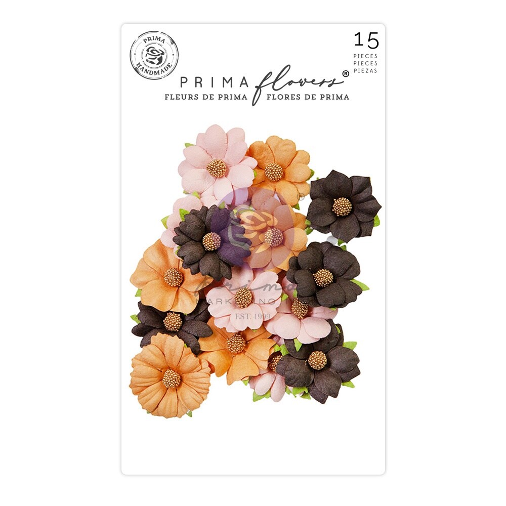 Prima Marketing Mulberry Paper Flowers-Magical Spell - Twilight