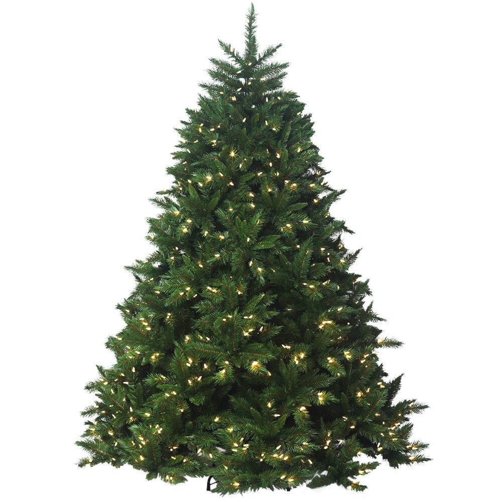 Christmas Tree Brunswick Spruce Prelit Color+Clear LED - HOLIDAY TREE