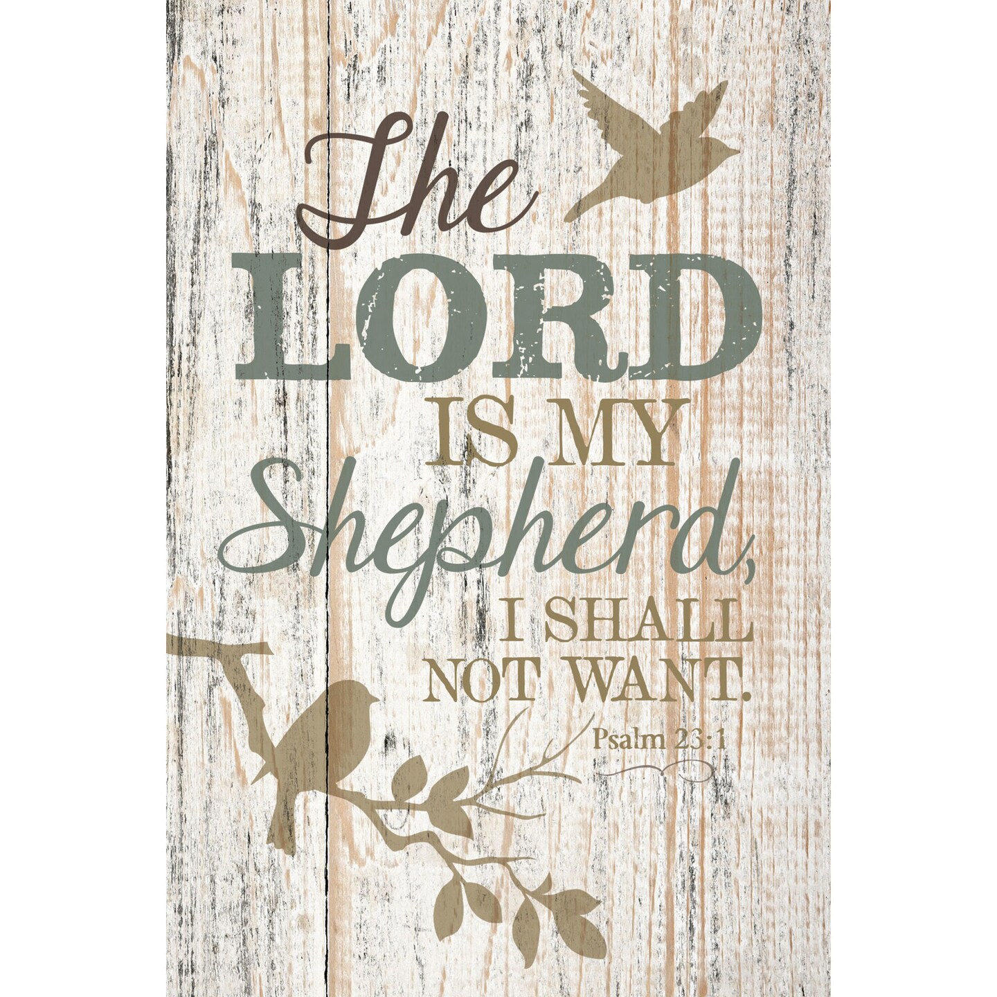 Dexsa The Lord Is My Shepherd…New Horizons Wood Plaque with Easel