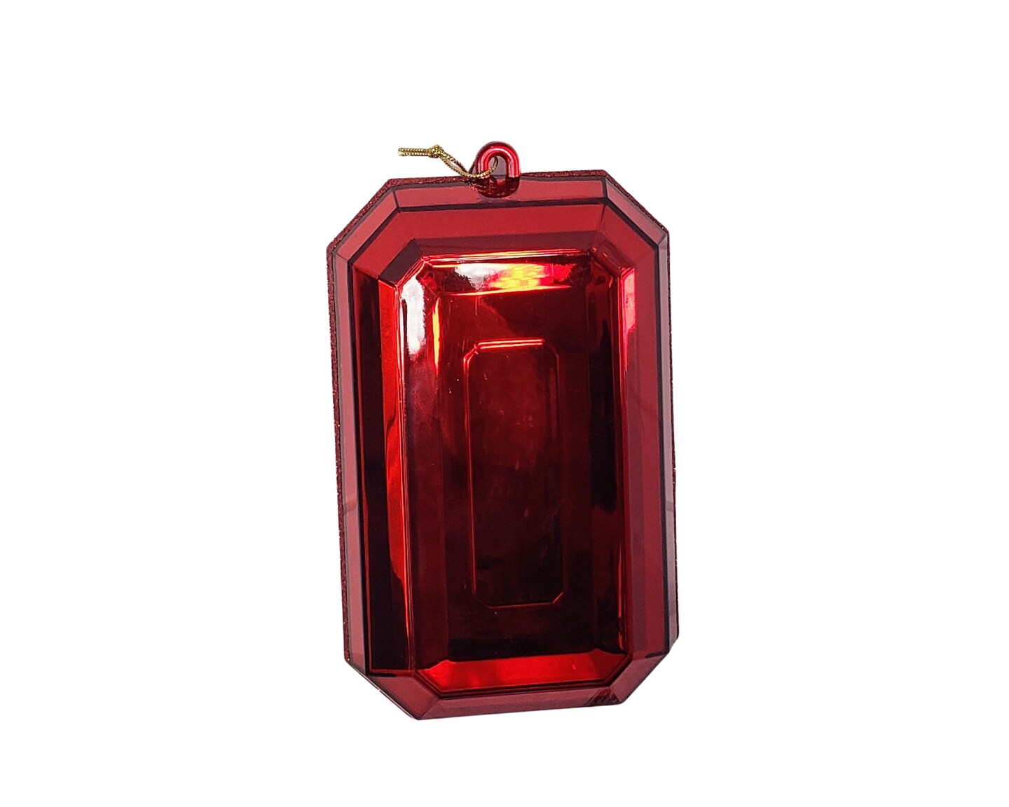 MTX67416 9&#x22; Acrylic Emerald Cut Precious Gem Ornament - Choose from 5 Stunning Colors