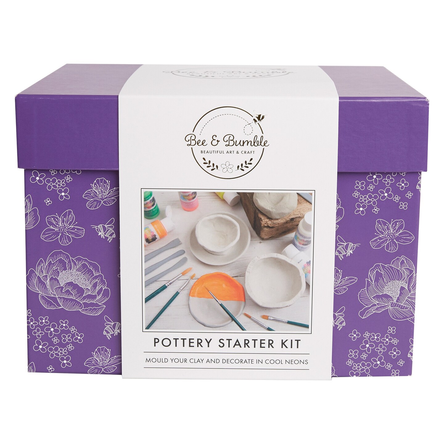 Bee &#x26; Bumble Pottery Starter Kit-Neon