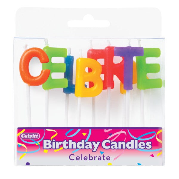 Celebrate Letters Specialty Candles, 1 Set