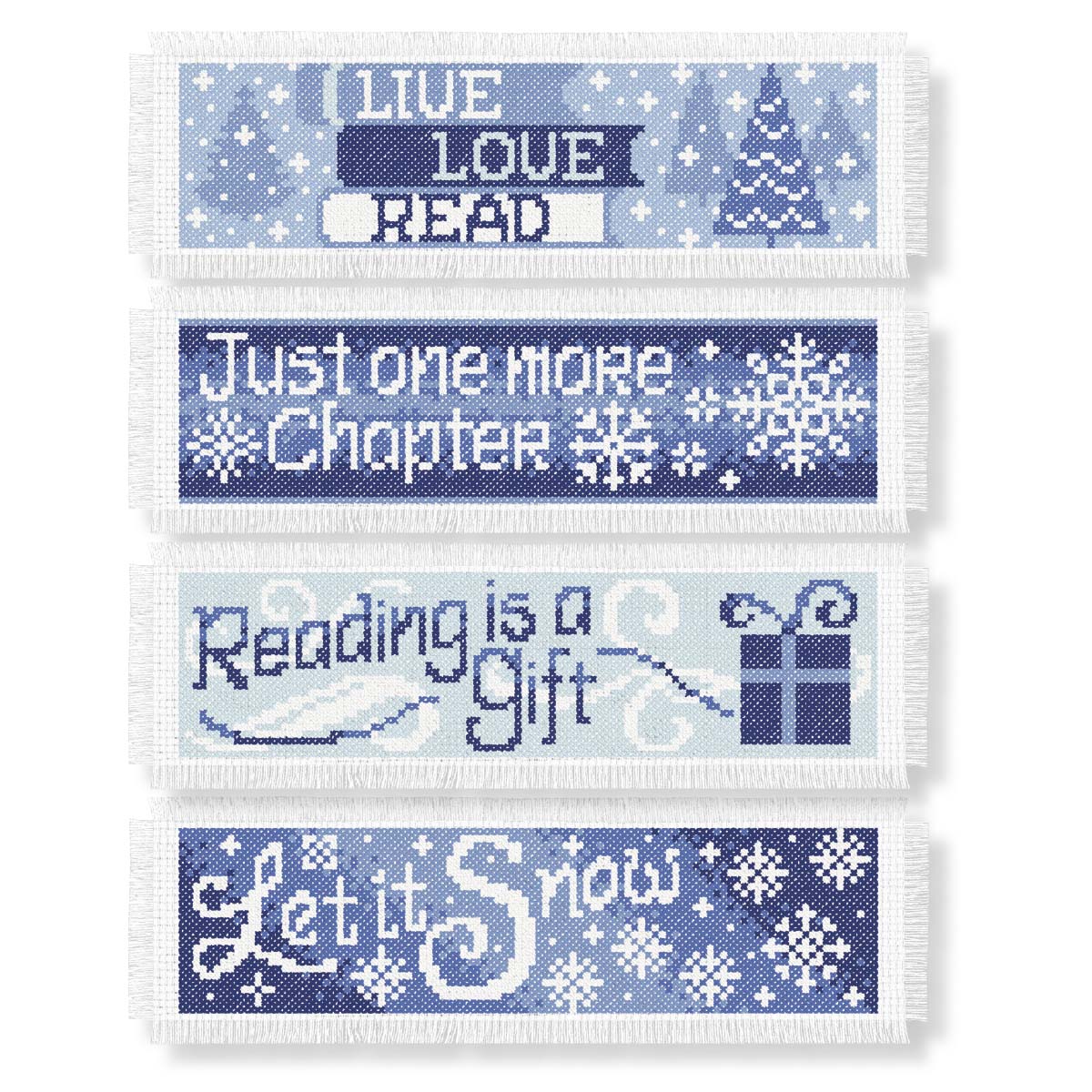 Herrschners Readers Gift Bookmarks Counted Cross-Stitch Kit