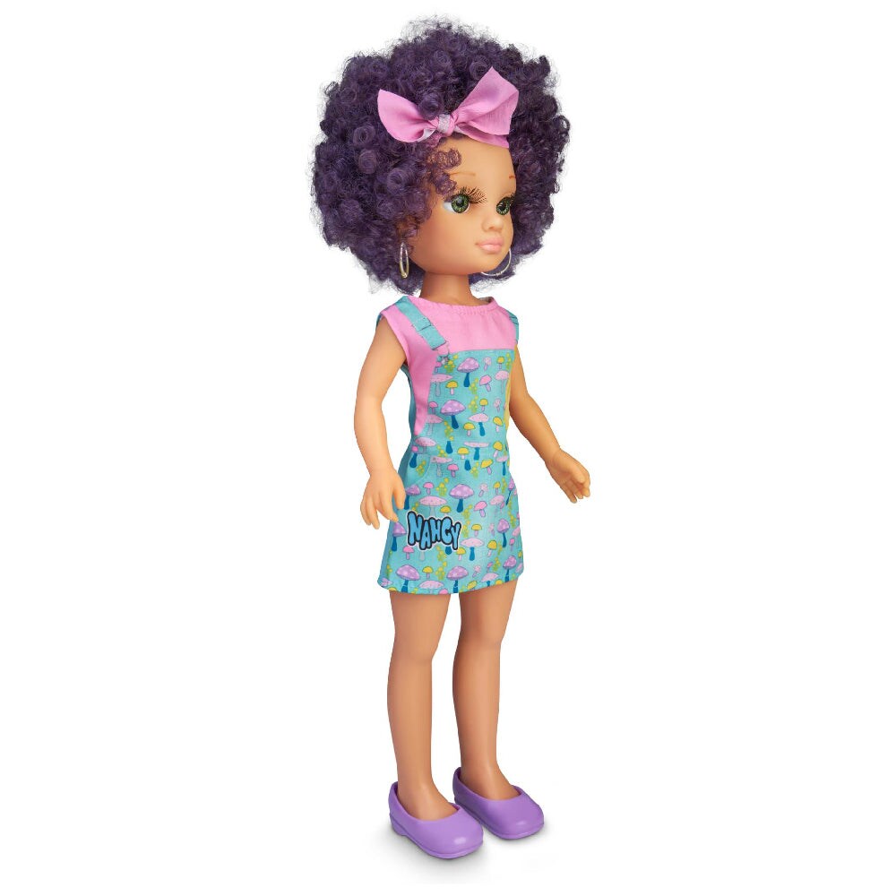 Nancy Curly Power Fashion Doll with Purple Hair, 16&#x22; Doll