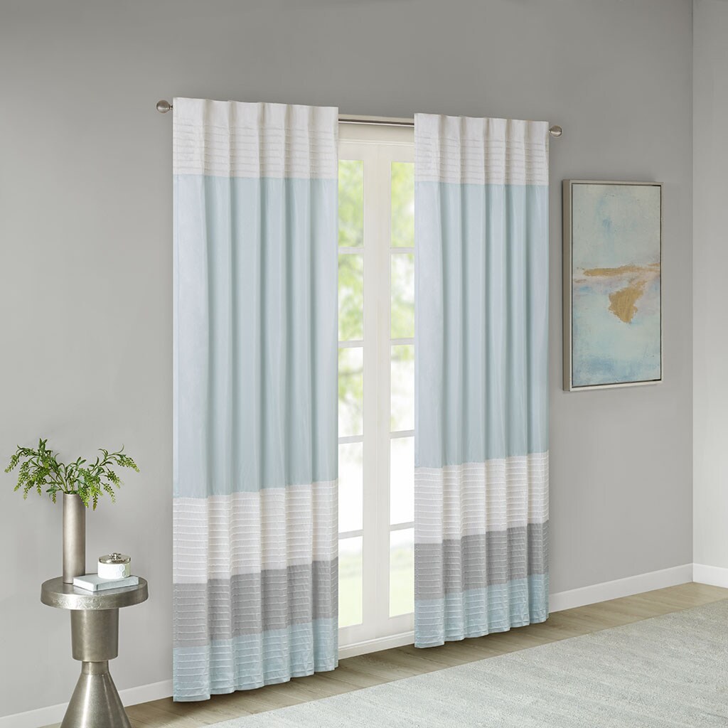 Gracie Mills   Polyoni Pintuck Curtain Panel