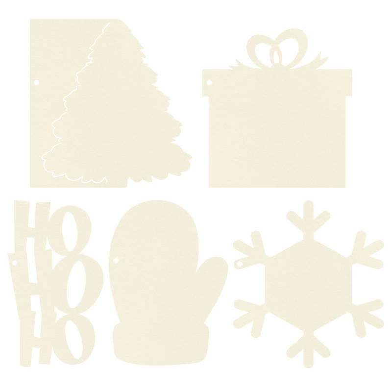 Light Chipboard Album Base - Santa&#x27;s Workshop - P13