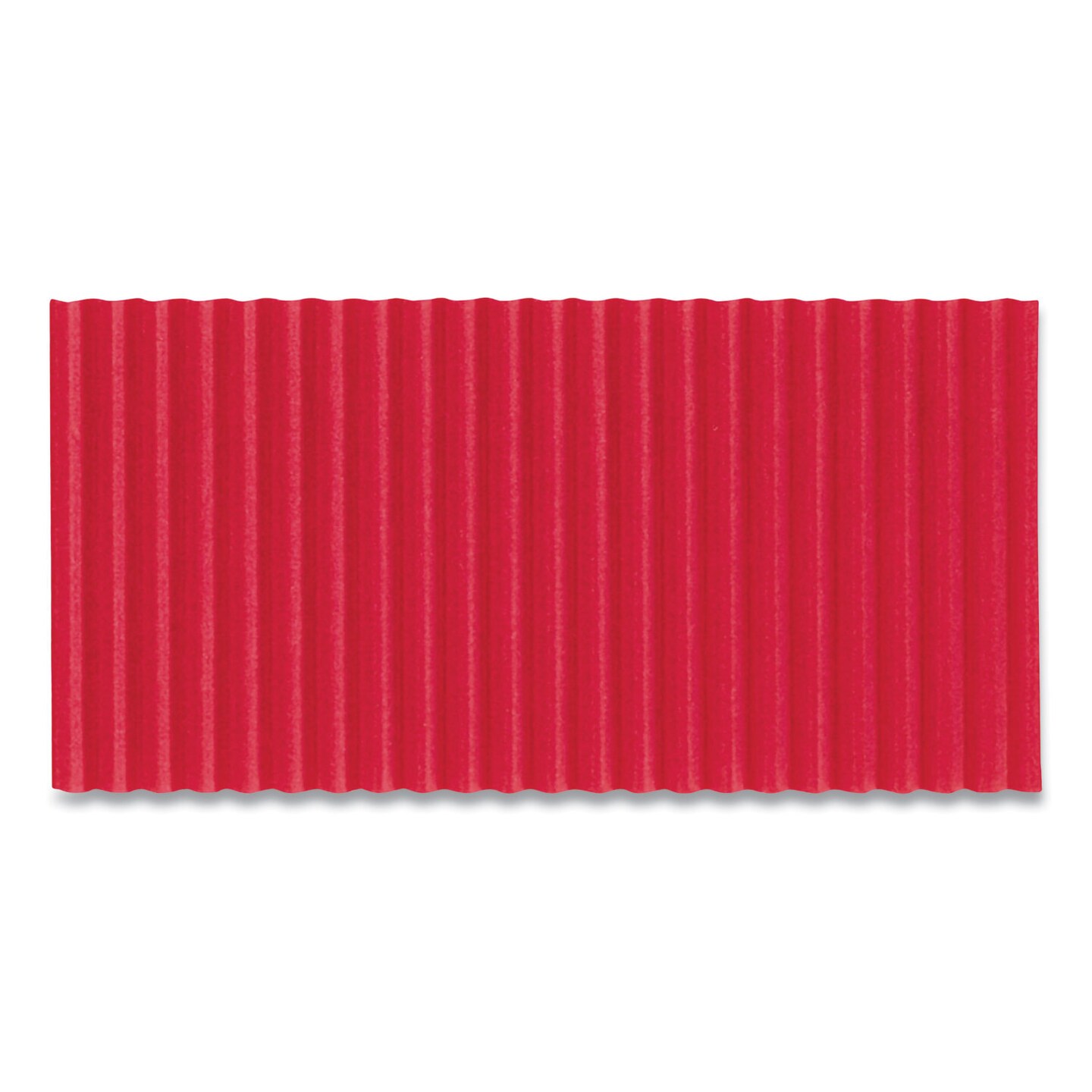 Pacon Corobuff Corrugated Paper Roll, 48&#x22; x 25 ft, Flame Red