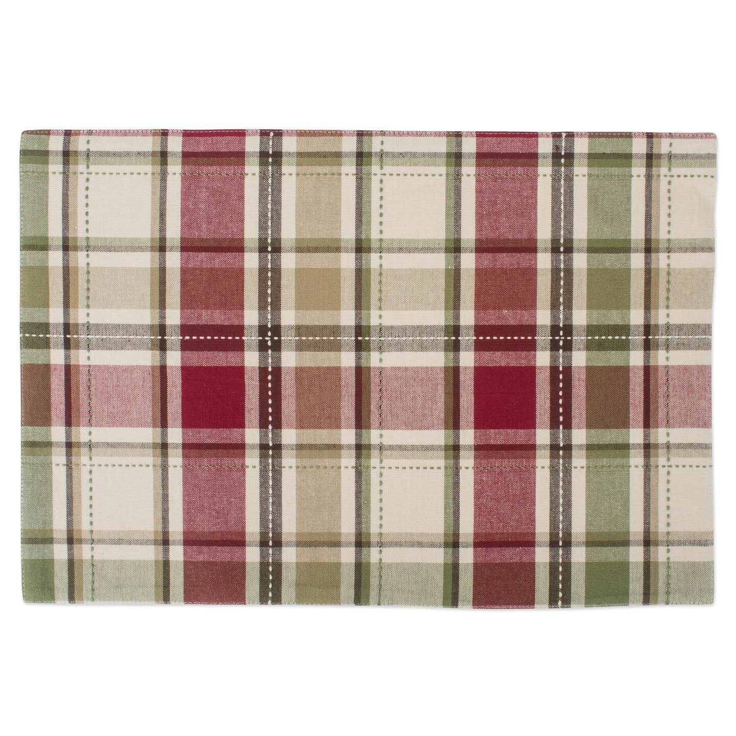 DII Homespun Plaid Placemat (Set of 4)