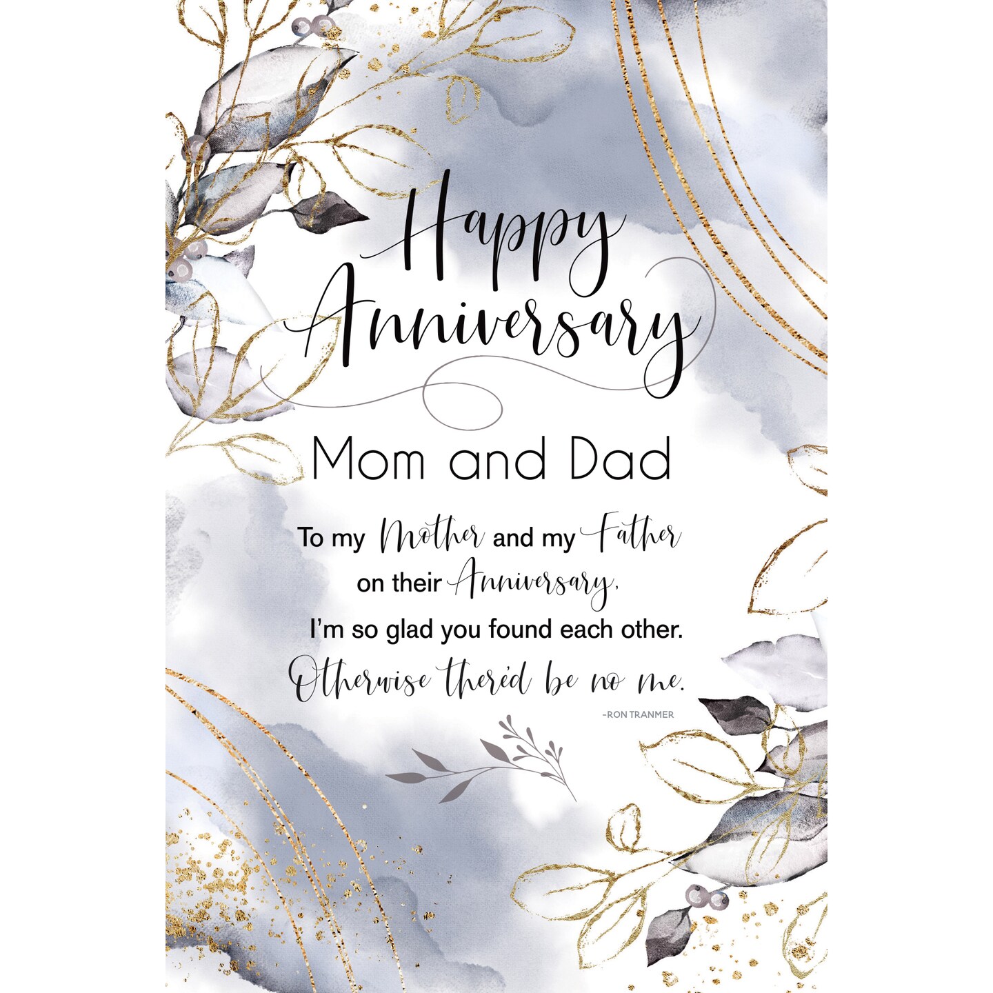 Dexsa Happy Anniversary Mom And Dad Inspirational Wood Plaque 6 inches x 9 inches