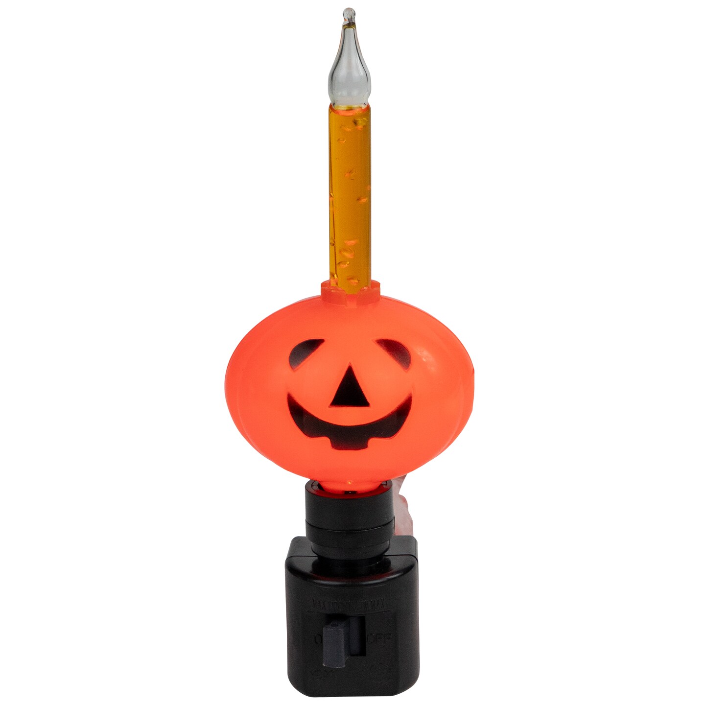 Northlight 6.5&#x22; Jack-O-Lantern Halloween Bubble Night Light