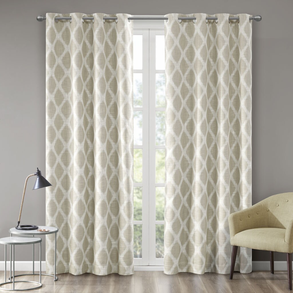 Gracie Mills   Printed Ikat Blackout Curtain Panel
