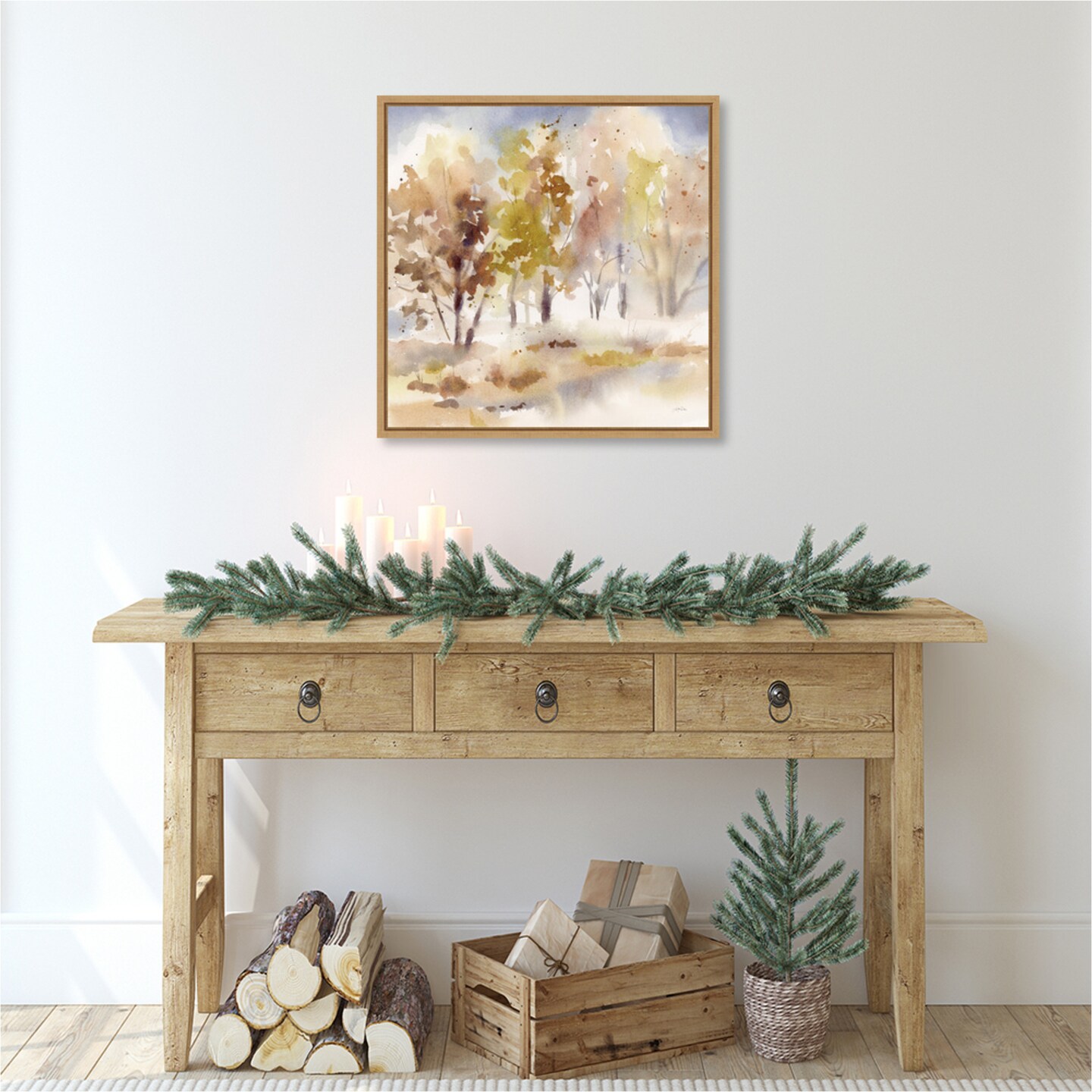 Autumn Grove by Katrina Pete Canvas Art Framed