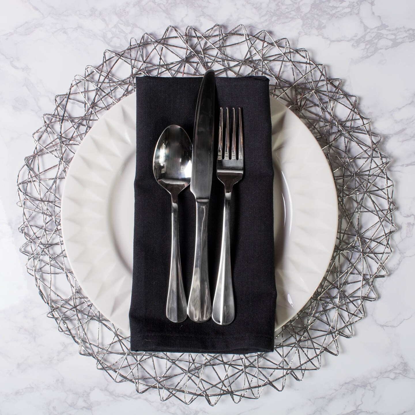 DII Black Napkin (Set of 6)