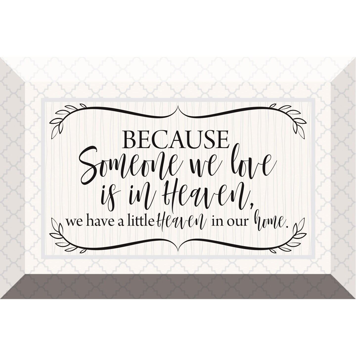 Dexsa Because Someone We Love 6" x 4" Glass Plaque with Easel