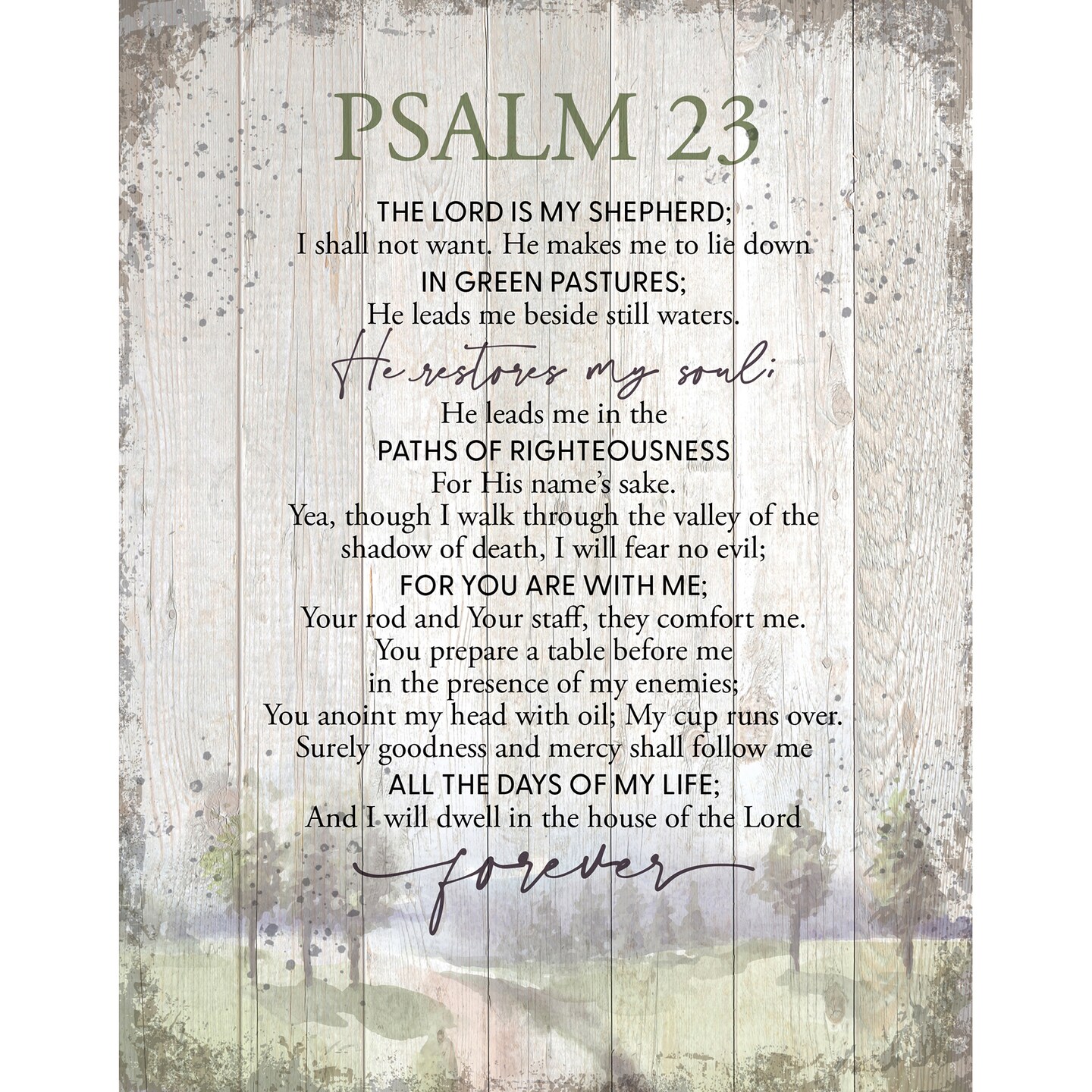 The Lord Is My Shepherd {Wood Board} The Lord Is My Shepherd {Wood Board}
