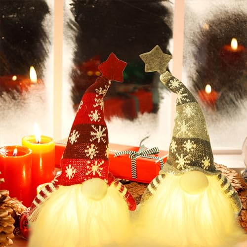 Sullivans 9-in Lighted Decoration Gnome (2-Pack) Battery-operated Christmas  Decor in the Christmas Decor department at