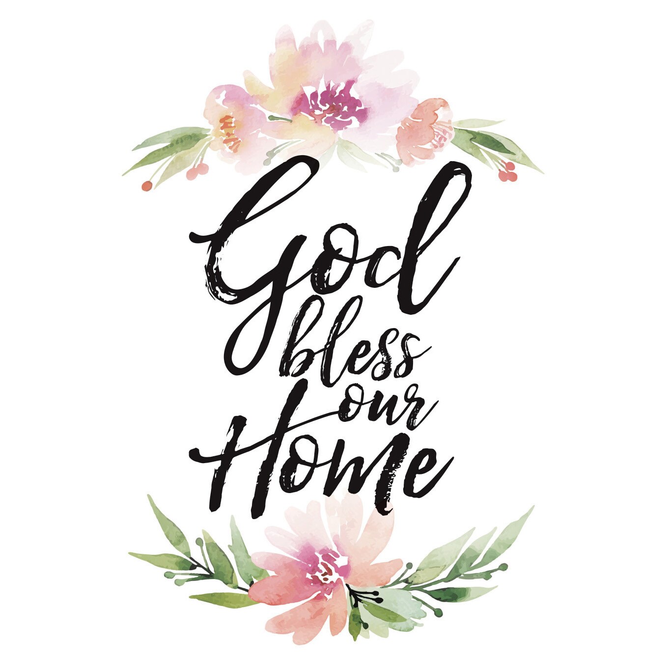 Dexsa God Bless Our Home Woodland Grace Series 6" x 9" Wood Plaque with Easel
