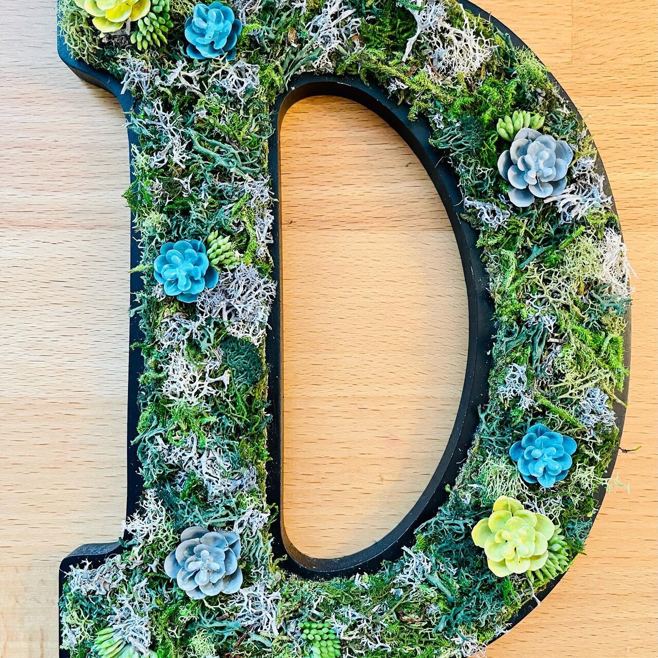 Moss Letter Art Class - Preserved Moss Wall Art, Classes