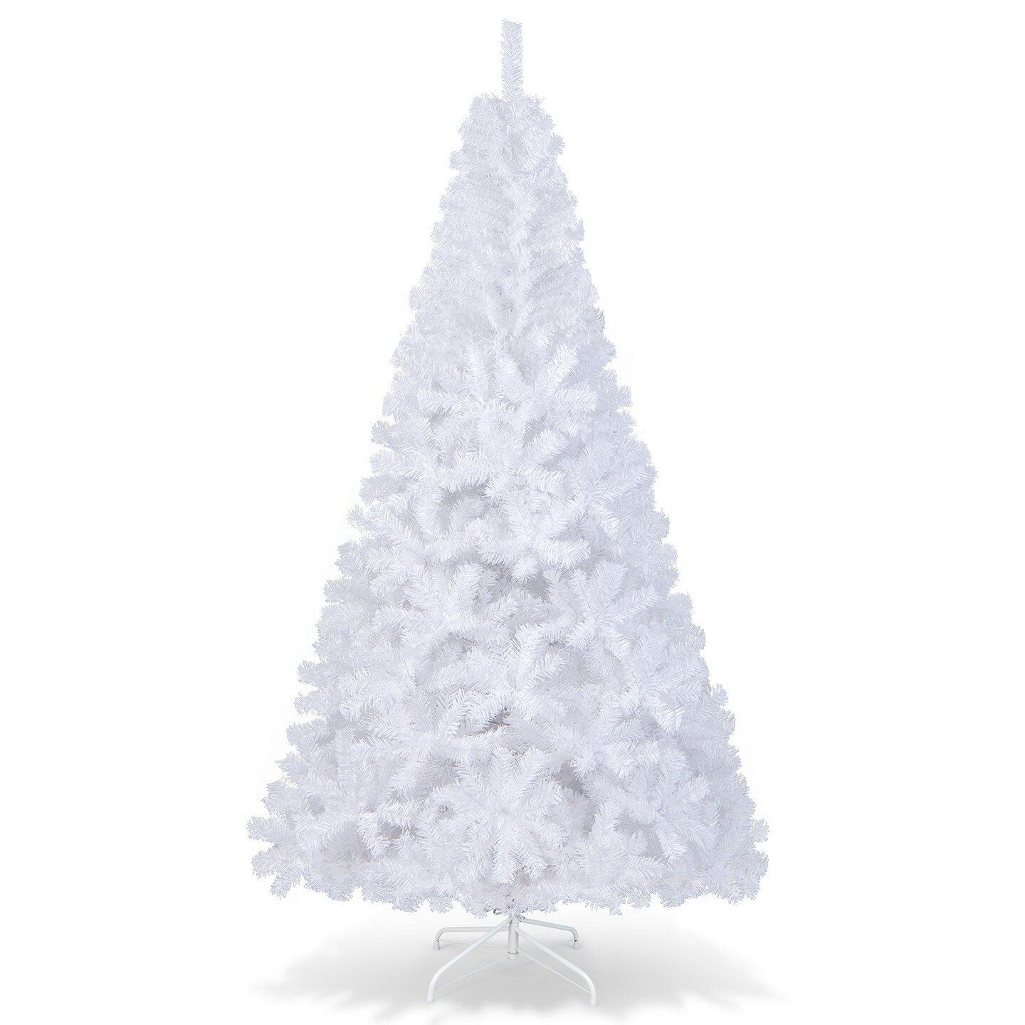 White Artificial PVC Christmas Tree with Metal Stand