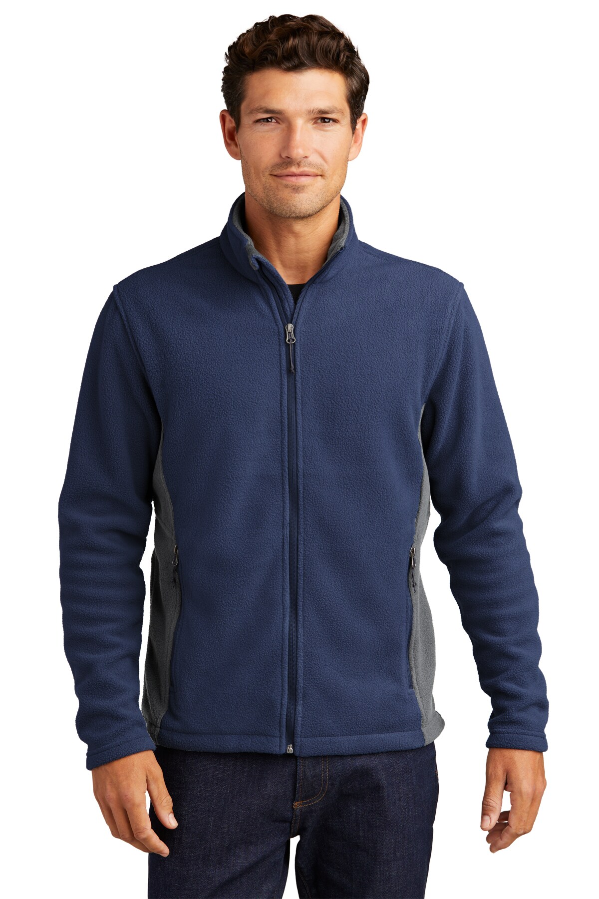 Port Authority&#xAE; Colorblock Value Long Sleeve Fleece Jacket