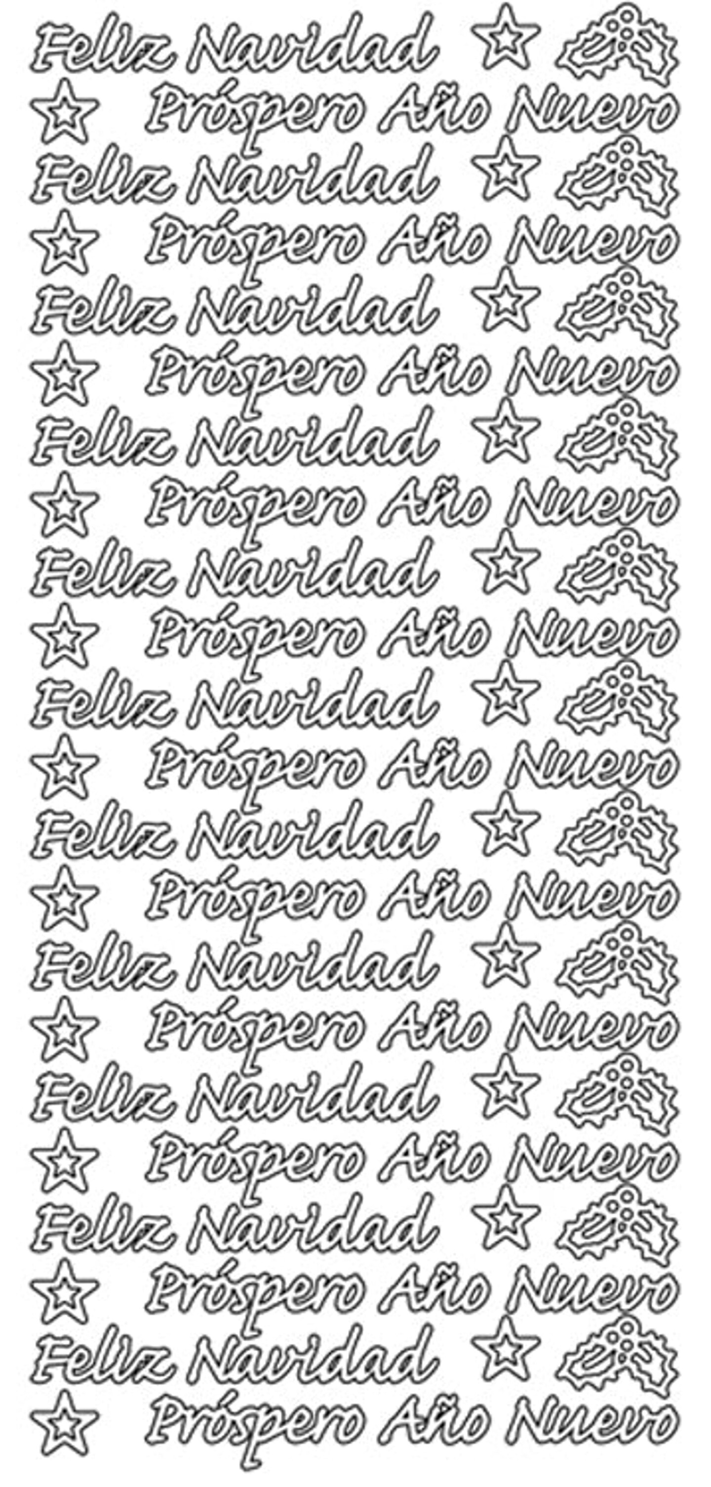 Peel Offs Stickers Peel Off Stickers Feliz Navidad Prospero