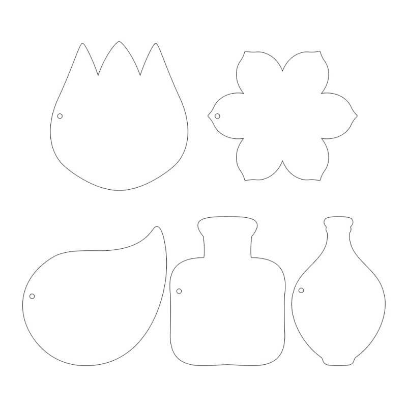 Light Chipboard Album Base - Flowerish - P13