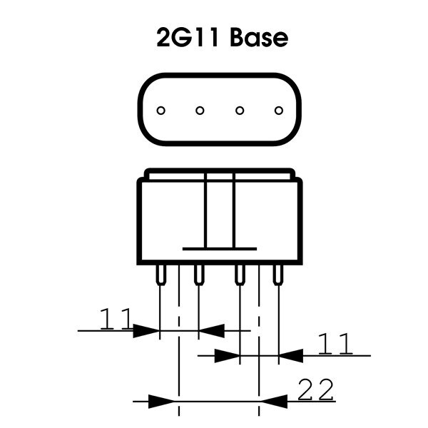Philips 108266278 Actinic PL-L 36W/10/4P lamp 36w 4-Pin 2G11 base UV Bulb