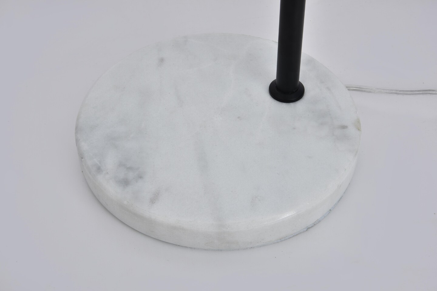 Eclipse 1 Light Black Floor Lamp With Clear Glass