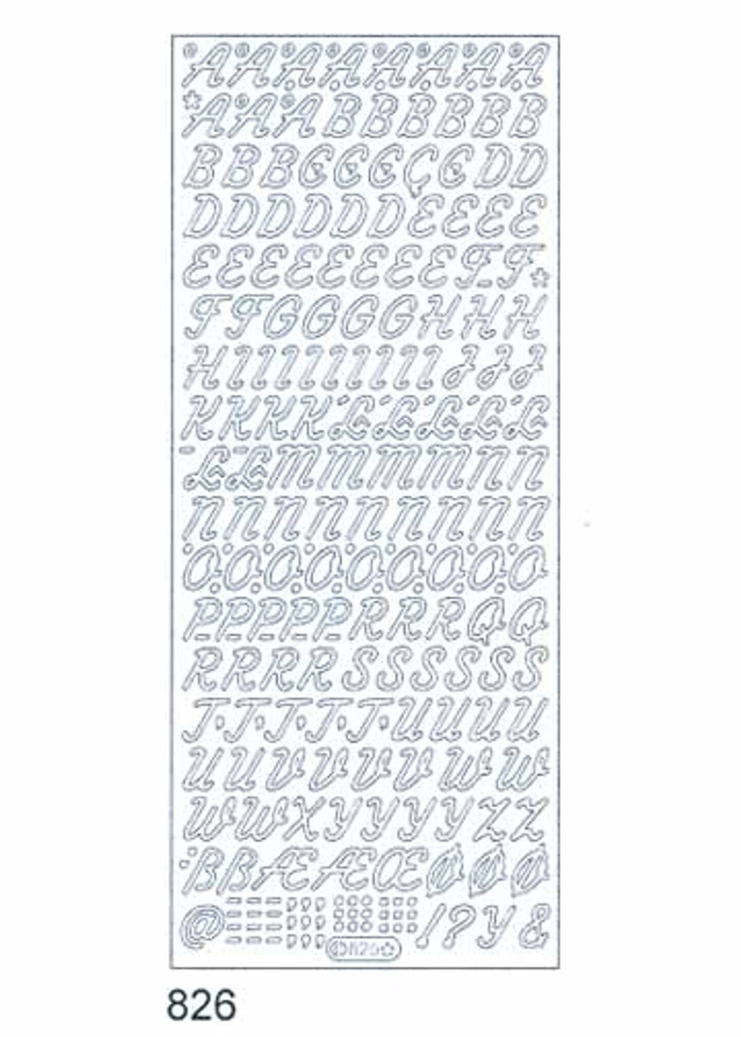 Starform Deco Stickers - Capital Letters - Gold