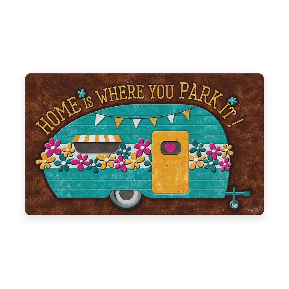 Home Is Where You Park It Door Mat (18 x 30") Michaels