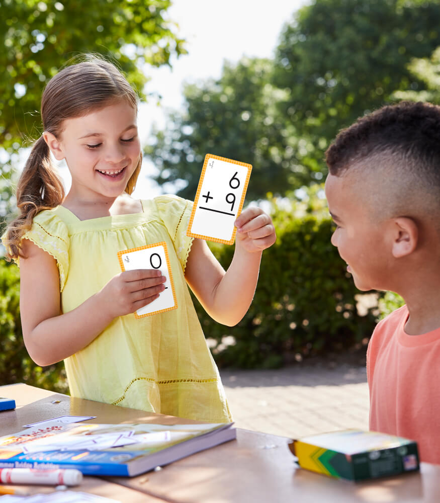 Carson Dellosa 158 Math Flash Cards for Kids Ages 6+, 3-Pack of Math Flash Cards, Addition Flash Cards, Subtraction Flash Cards, and Time and Money Number Flash Cards, 1st Grade Math and Up