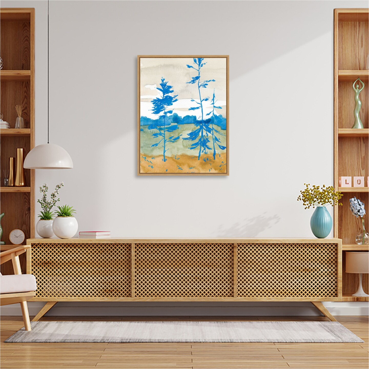 Cerulean Spruce II by Jacob Green Framed Canvas Wall Art