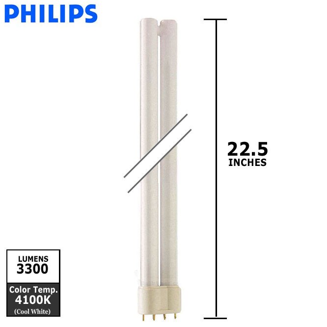 Philips 40w Single Tube 4-Pin 2G11 4100K Fluorescent Light Bulb