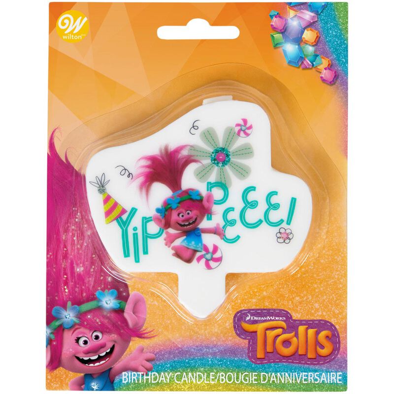 Trolls Birthday Candle, 1ct
