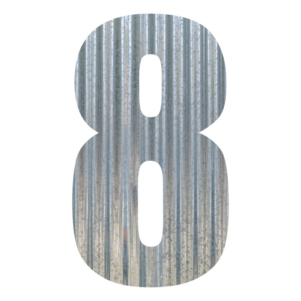 Corrugated Metal Letters and Numbers - image40