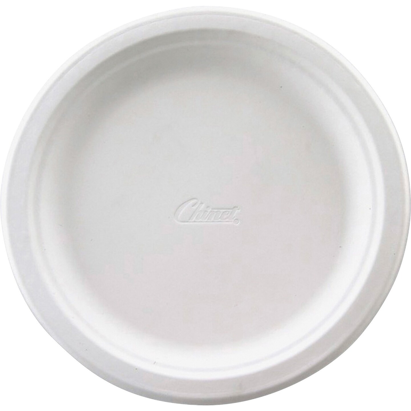 Chinet Classic Paper Plates, 8 3/4 dia, White, 125/Pack