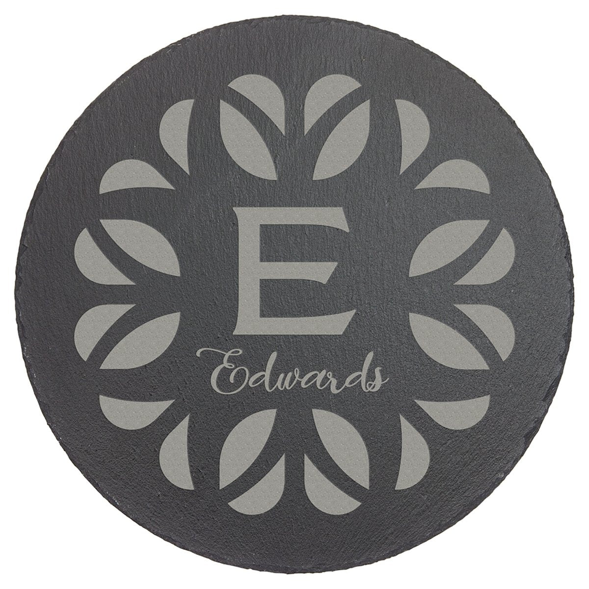 Laserable Slate Decor with Foam Pads, Round 11.75&#x22;