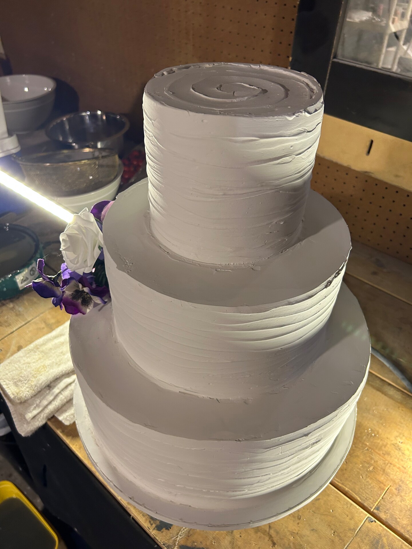 Rustic Artificial Wedding Cake Tier 14,10,6” round layers MakerPlace by  Michaels