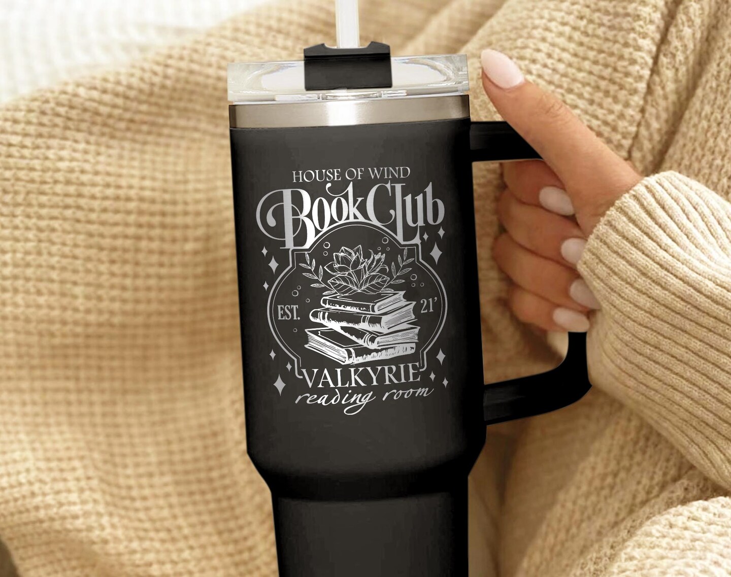 Acotar House of Wind Tumbler, Acotar Book Club Tubler Tumbler 40oz,  Valkyrie Reading Room, Night Court Engraved Tumbler With Handle |  MakerPlace by Michaels