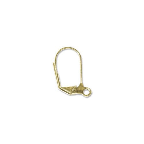 Lever Back DIY Earrings with Open Jump Ring Gold Plated - Create Elegant Dangle Earrings (1 Pair of Earrings)