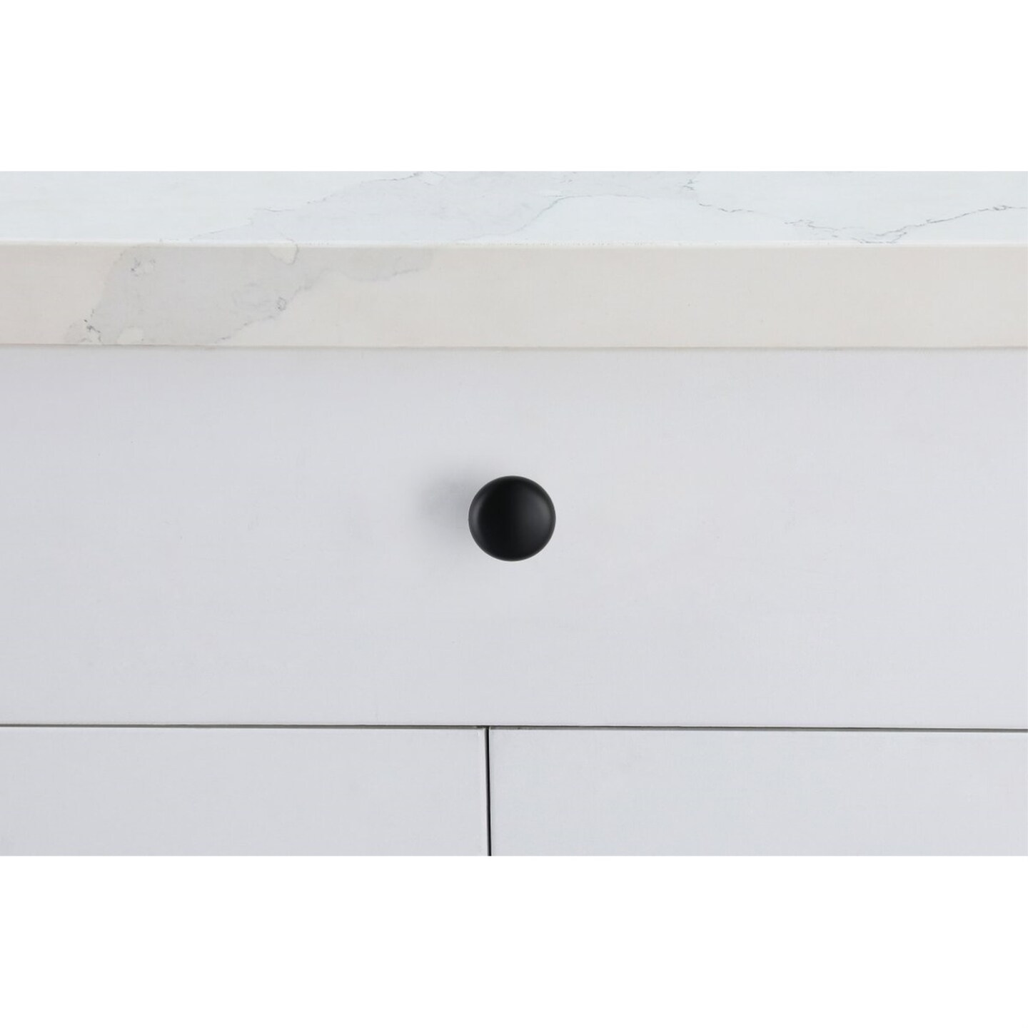 Cadon 1.2&#x22; Diameter Matte Black Mushroom Knob Multipack (Set of 10)